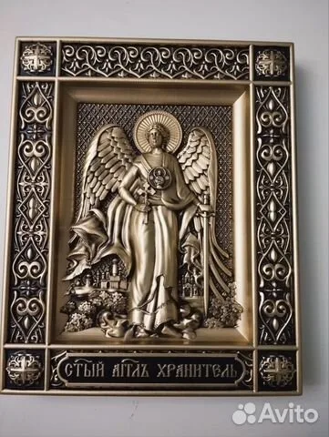 Резная икона Ангел Хранитель — оригинальный подарок