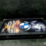 Подарочные нарды под стеклом «BMW» — фотография 7