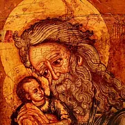 Подарочная икона под старину "Святой Симеон Богоприимец" — фотография 5
