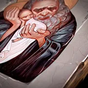 Икона деревянная "Святой Симеон Богоприимец" в подарок — фотография 9