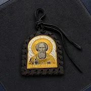 Икона Сергия Радонежского в машину. — оригинальный подарок — фотография 1