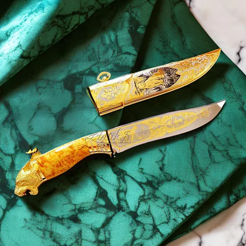 Кованый нож «Пантера» №7 — красивый подарок