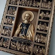 Резная Икона Сергий Радонежский в подарок — фотография 6