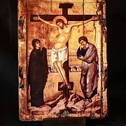 Подарочная икона "Распятие Иисуса Христа " +подставка — фотография 5