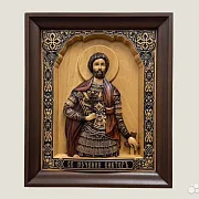 На память: Икона резная Святой Виктор — фотография 1