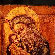 Подарочная икона под старину "Святой Симеон Богоприимец" — фотография 2