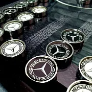 На память: Комплект стальных фишек для нард «Mercedes» — фотография 9