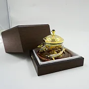 Подарочная икорница на агате № 3. Златоуст — фотография 2