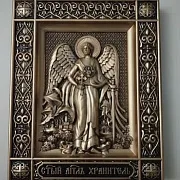 Резная икона Ангел Хранитель — оригинальный подарок — фотография 10