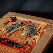 На память: Икона "Успение Богородицы" дерево, ручная работа — фотография 6