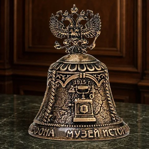 На память: Бронзовый колокольчик «Музей истории телефона»