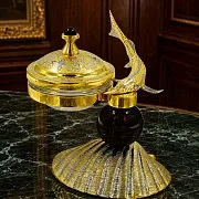 Подарочная икорница "Обсидиан". Златоуст — фотография 1