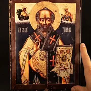 В подарок: Св. Николай Чудотворец. Икона — фотография 1
