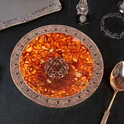 Блюдо сувенирное из янтаря — необычный подарок — фотография 1