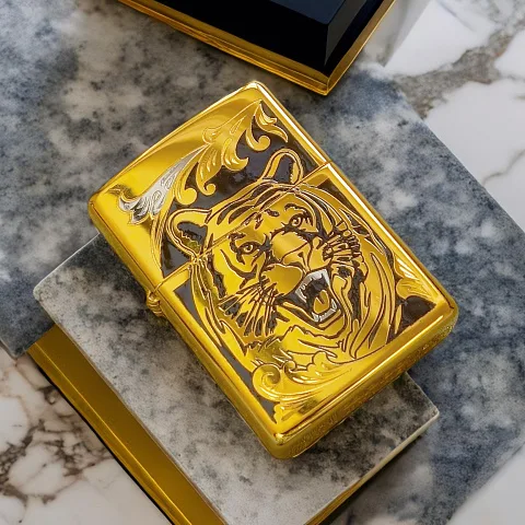 На память: Зажигалка Zippo оригинал "Тигр" № 6