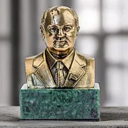 Бронзовый бюст «Горбачев» — красивый подарок — фотография 1