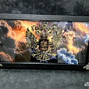 Нарды под стеклом «Держава» в подарок — фотография 5