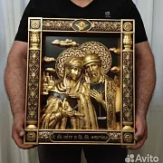 Резная Икона Петр и Феврония — красивый подарок — фотография 3