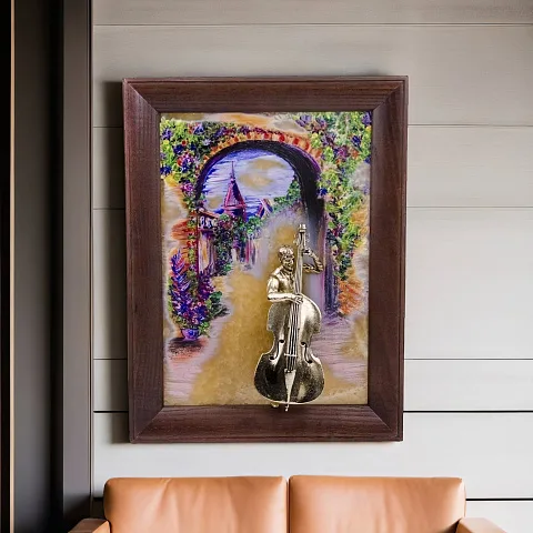 Картина «Контрабасист. Рассвет» на ониксе — красивый подарок
