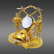 Часы «Самолёты» из бронзы — оригинальный подарок — фотография 2