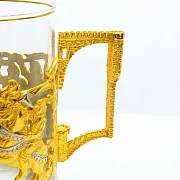 Латунный подстаканник «Рыцари» в подарок — фотография 6