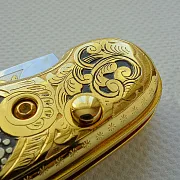Складной нож «Тигр» из Златоуста — необычный подарок — фотография 3