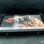 Нарды под стеклом «Львиное сердце» — необычный подарок — фотография 9