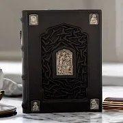 Русская иконопись — книга в кожаном переплёте — оригинальный подарок — фотография 1