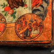 На память: Икона деревянная "Спас Нерукотворный" — фотография 7