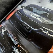 Подарочные нарды под стеклом «BMW M5 Ангельские глазки» — фотография 8