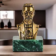 Ручная работа: Бронзовый бюст «Чехов А.П.» — фотография 1