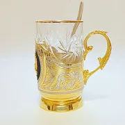 Подстаканник для чая «Золотой» — оригинальный подарок — фотография 2