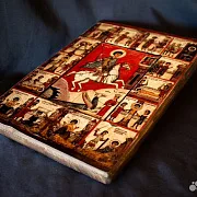 Икона Чудо Георгия о змие (с клеймами) — необычный подарок — фотография 7