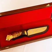 Дамасский нож «Медведь» №8 — оригинальный подарок — фотография 6