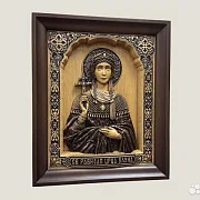 Святая Елена резная икона из дерева в подарок — фотография 2