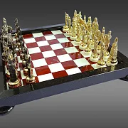Шахматы из яшмы — оригинальный подарок — фотография 8